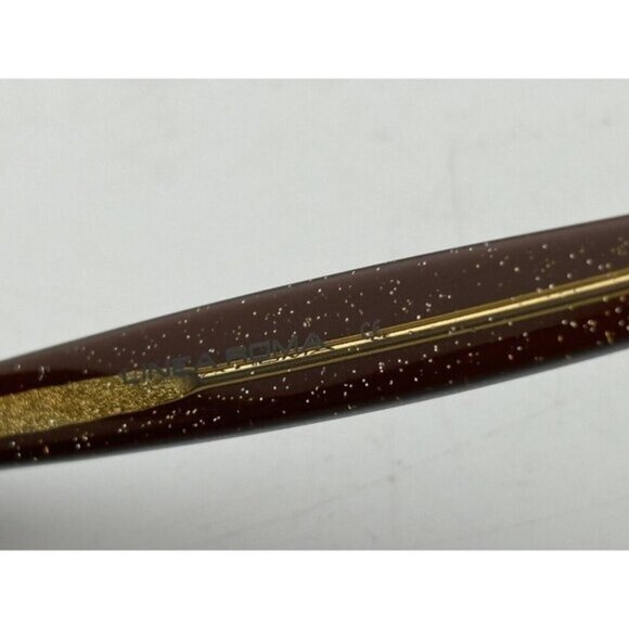 LINEA ROMA - CLASS 317 C2 51-15-140 Red and Gold Glitter Plastic Glasses Frames - Picture 4 of 5